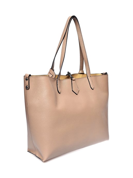 Isabella Rhea Beige Rundleer Tas - Image 2