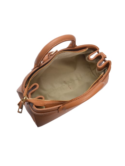 Isabella Rhea Brown Rundleer Tas - Image 4