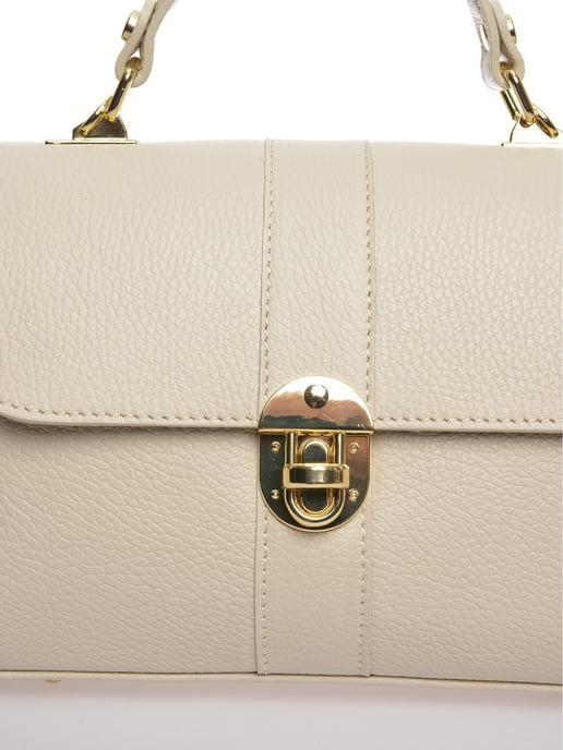 Roberta M Beige Rundleer Tas - Image 3