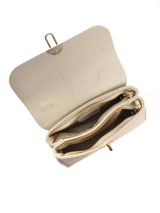 Roberta M Beige Rundleer Tas - Image 4