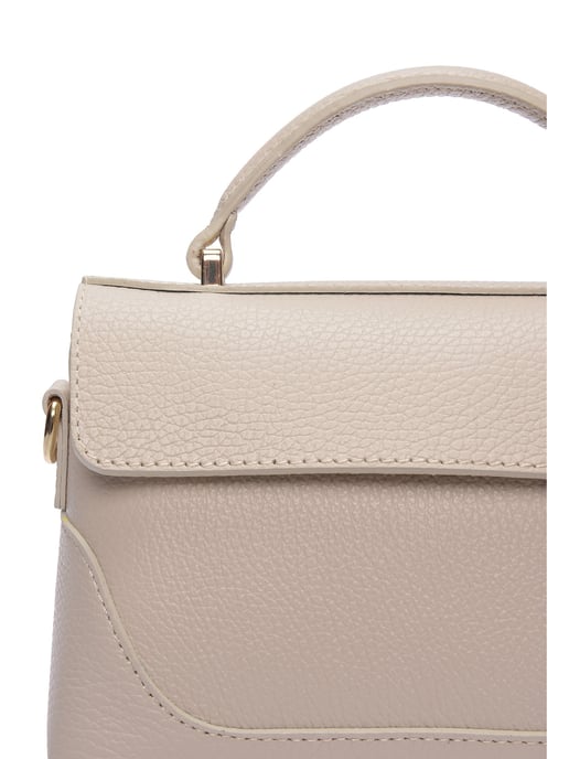 Luisa Vannini Beige Rundleer Tas - Image 3