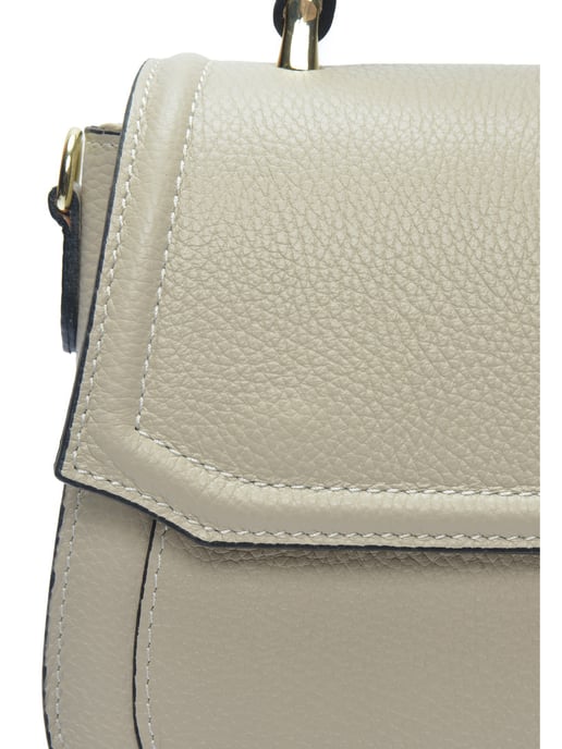 Isabella Rhea Beige Rundleer Tas - Image 3
