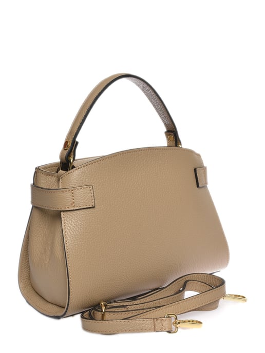 Isabella Rhea Beige Rundleer Tas - Image 2