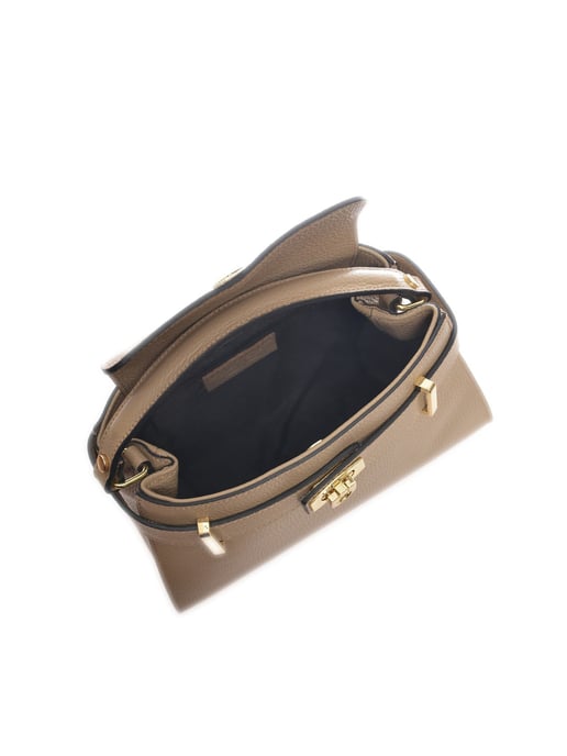 Isabella Rhea Beige Rundleer Tas - Image 4