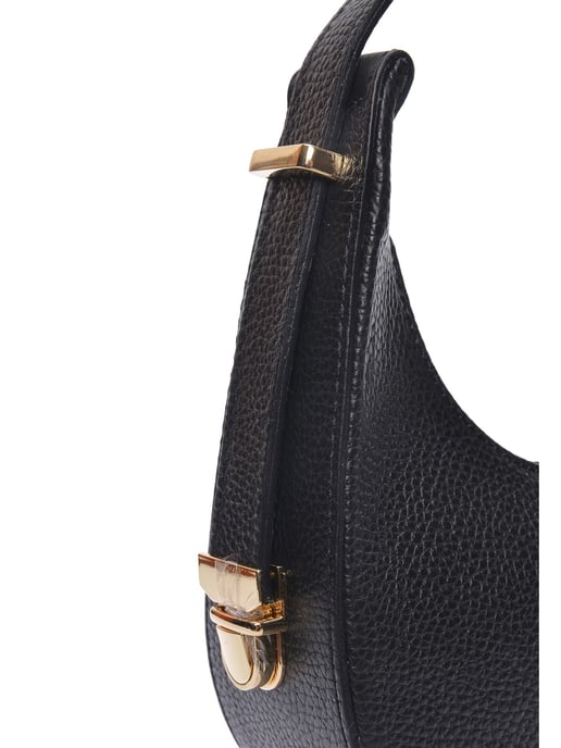 Isabella Rhea Zwart Rundleer Tas - Image 3