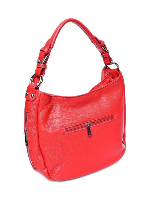 Anna Luchini Rood Rundleer Tas - Image 2