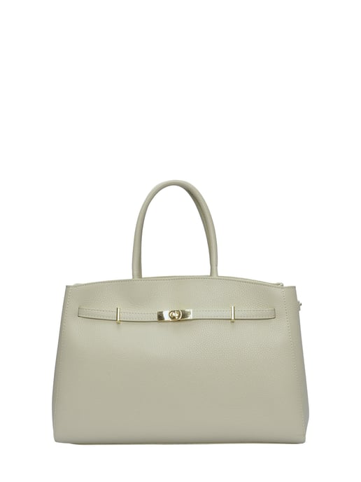 Anna Luchini Beige Rundleer Tas - Image 1