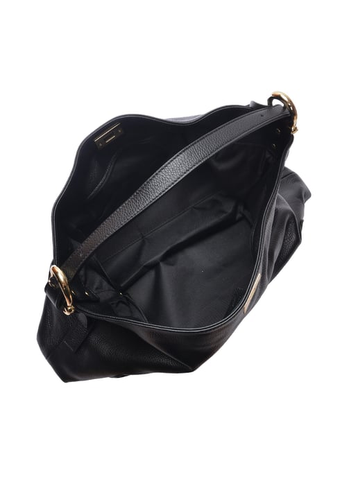 Luisa Vannini Zwart Rundleer Tas - Image 4