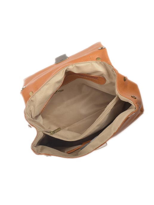 Isabella Rhea Brown Rundleer Tas - Image 4