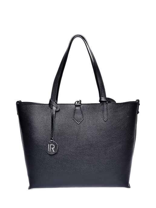 Isabella Rhea Zwart Rundleer Tas - Image 1