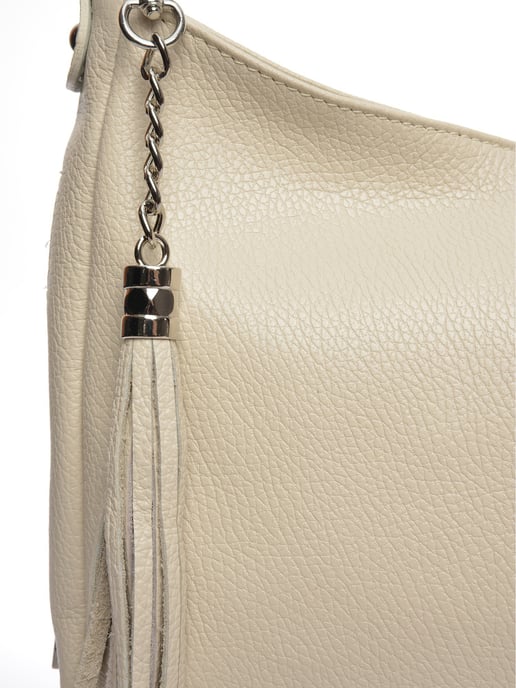 Anna Luchini Beige Rundleer Tas - Image 3