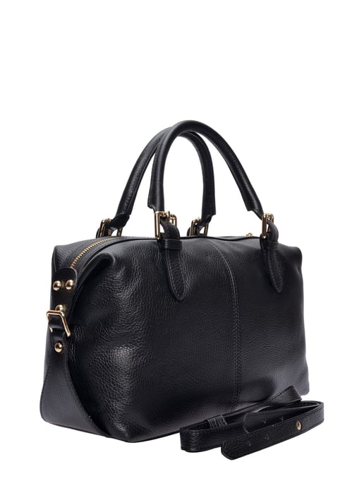 Luisa Vannini Zwart Rundleer Tas - Image 2