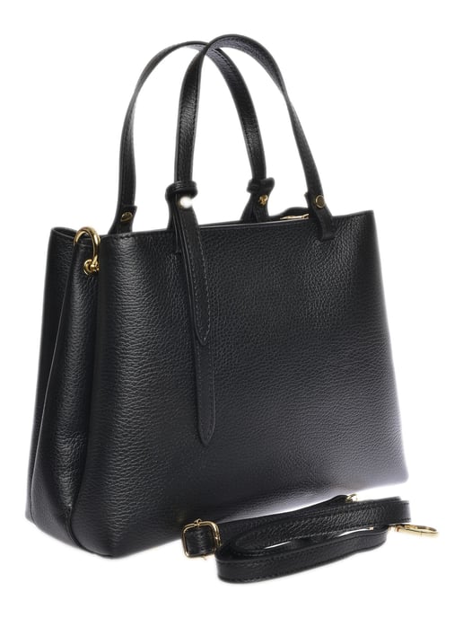 Isabella Rhea Zwart Rundleer Tas - Image 2