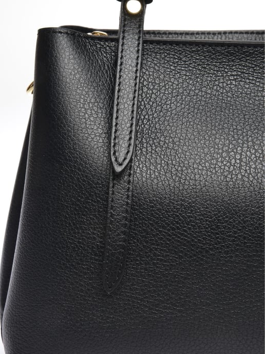 Isabella Rhea Zwart Rundleer Tas - Image 3