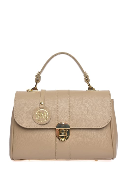 Roberta M Beige Rundleer Tas - Image 1