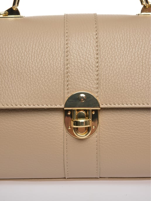 Roberta M Beige Rundleer Tas - Image 3