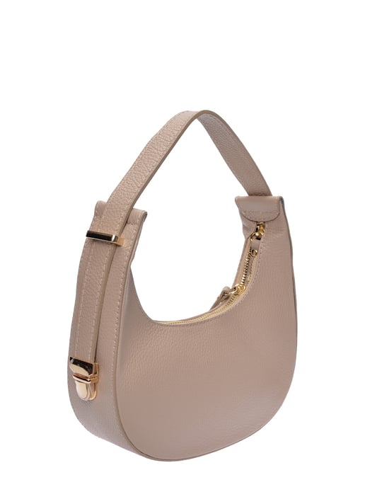 Isabella Rhea Beige Rundleer Tas - Image 2