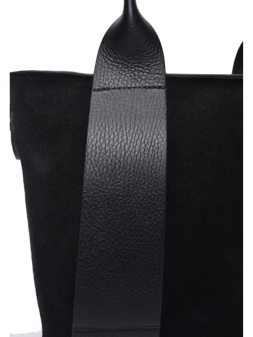 Luisa Vannini Zwart Rundleer Tas - Image 3