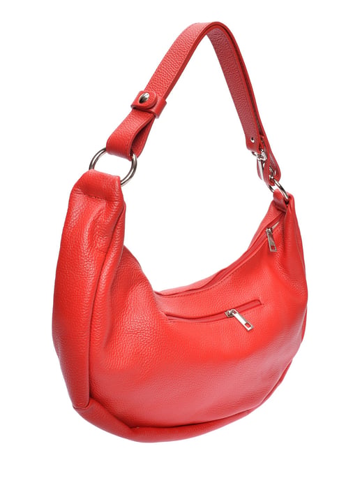 Anna Luchini Rood Rundleer Tas - Image 2