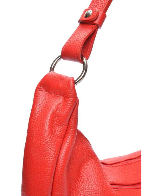 Anna Luchini Rood Rundleer Tas - Image 3