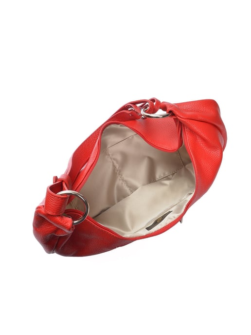 Anna Luchini Rood Rundleer Tas - Image 4