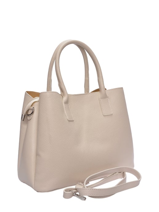 Anna Luchini Beige Leather Bag - Image 2