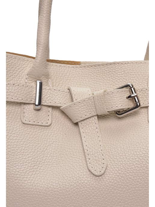 Anna Luchini Beige Leather Bag - Image 3