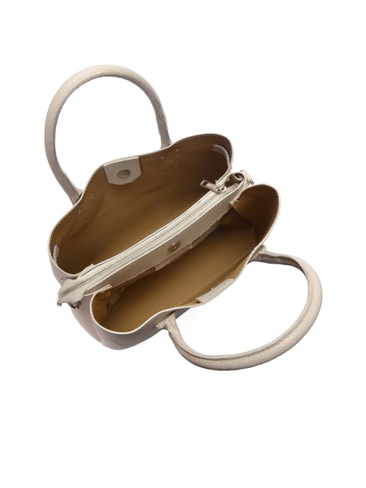 Anna Luchini Beige Leather Bag - Image 4