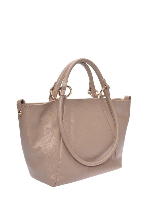 Roberta M Beige Rundleer Tas - Image 2