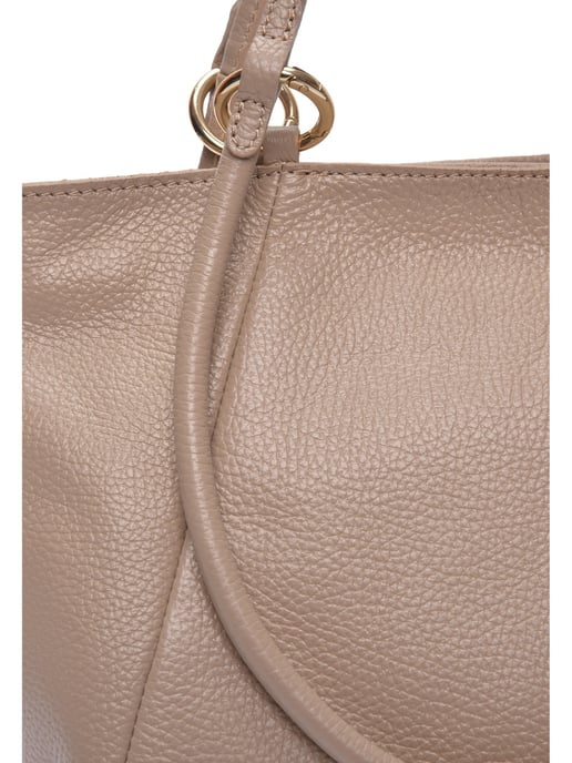 Roberta M Beige Rundleer Tas - Image 3