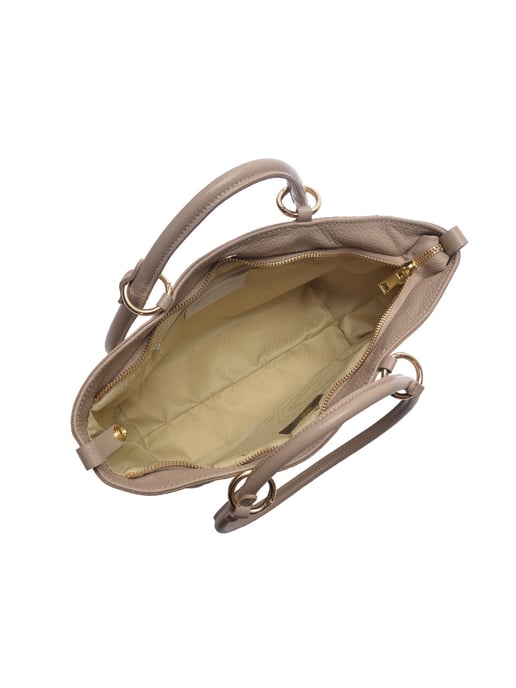 Roberta M Beige Rundleer Tas - Image 4