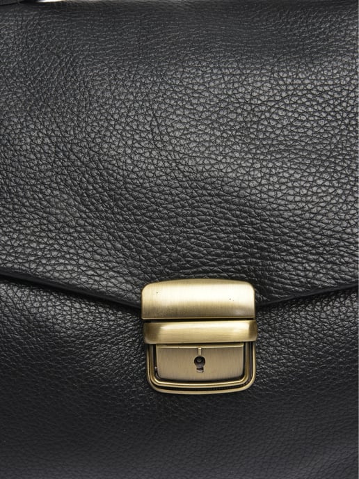 Isabella Rhea Zwart Rundleer Tas - Image 3