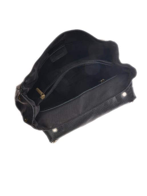 Isabella Rhea Zwart Rundleer Tas - Image 4