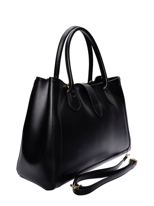 Isabella Rhea Zwart Rundleer Tas - Image 2