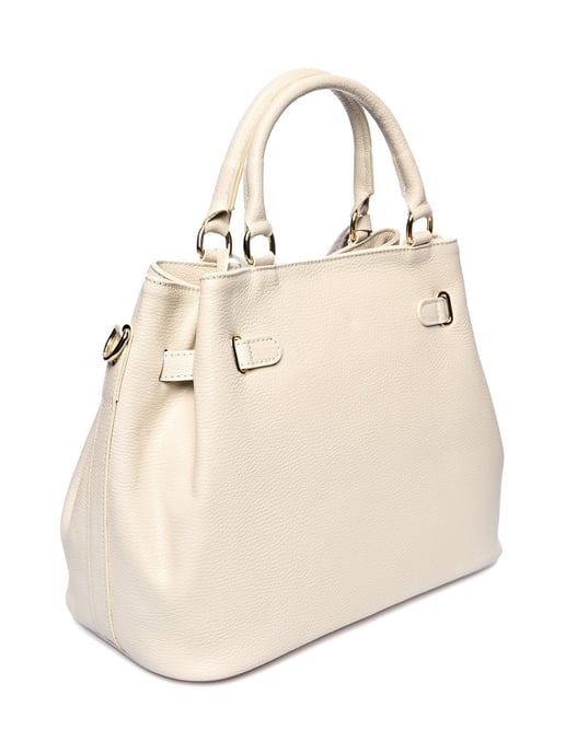 Anna Luchini Beige Rundleer Tas - Image 2