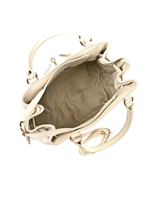 Anna Luchini Beige Rundleer Tas - Image 4