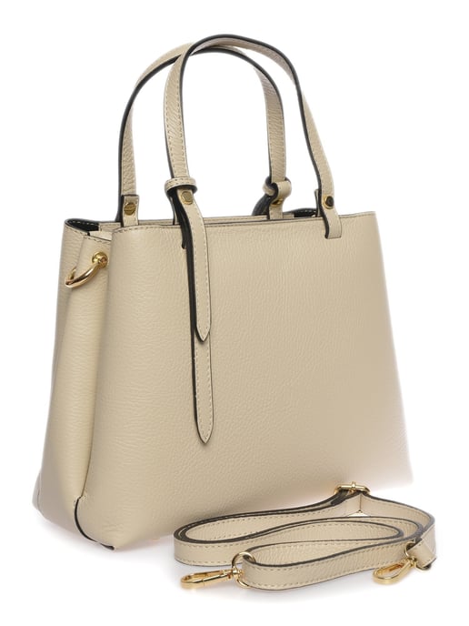 Isabella Rhea Beige Rundleer Tas - Image 2