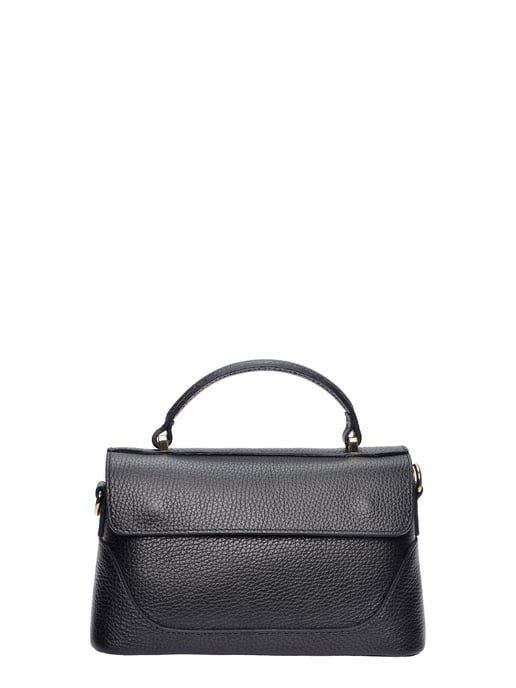 Luisa Vannini Zwart Rundleer Tas - Image 1