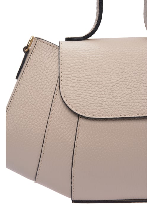 Luisa Vannini Beige Rundleer Tas - Image 3