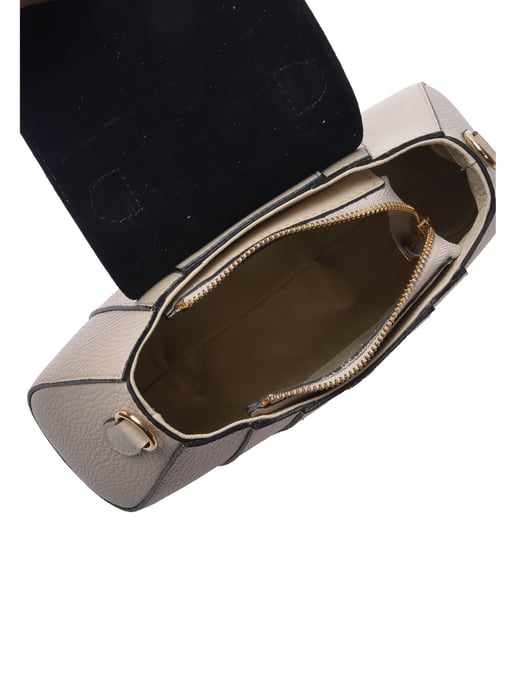 Luisa Vannini Beige Rundleer Tas - Image 4
