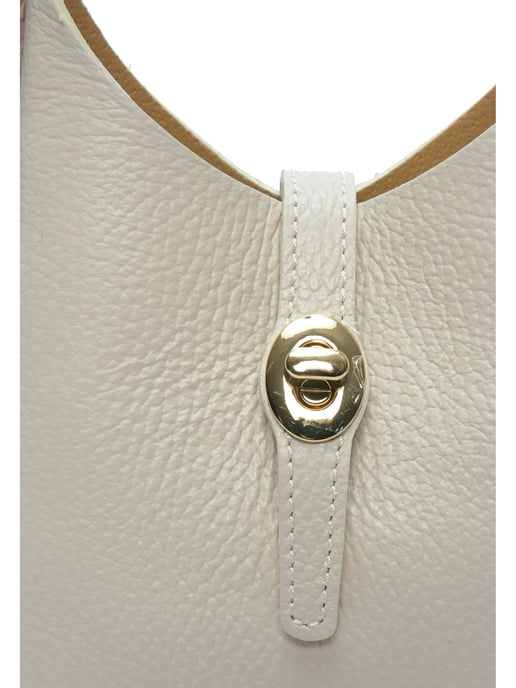 Isabella Rhea Beige Rundleer Tas - Image 3