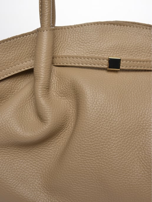 Isabella Rhea Beige Rundleer Tas - Image 3