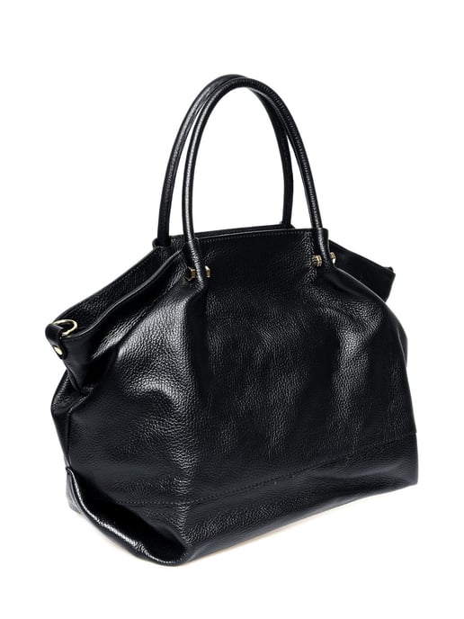 Isabella Rhea Zwart Rundleer Tas - Image 2