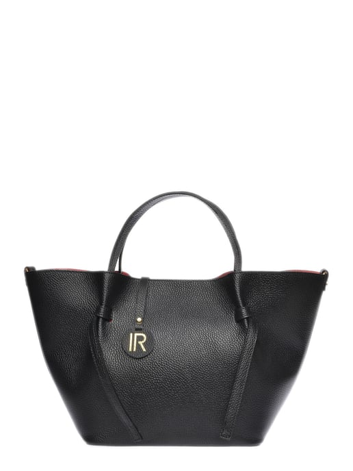 Isabella Rhea Zwart Rundleer Tas - Image 1