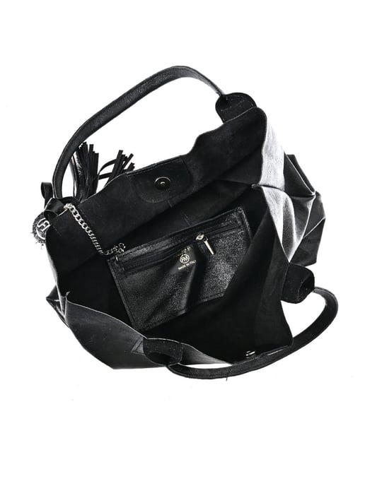 Roberta M Zwart Rundleer Tas - Image 4