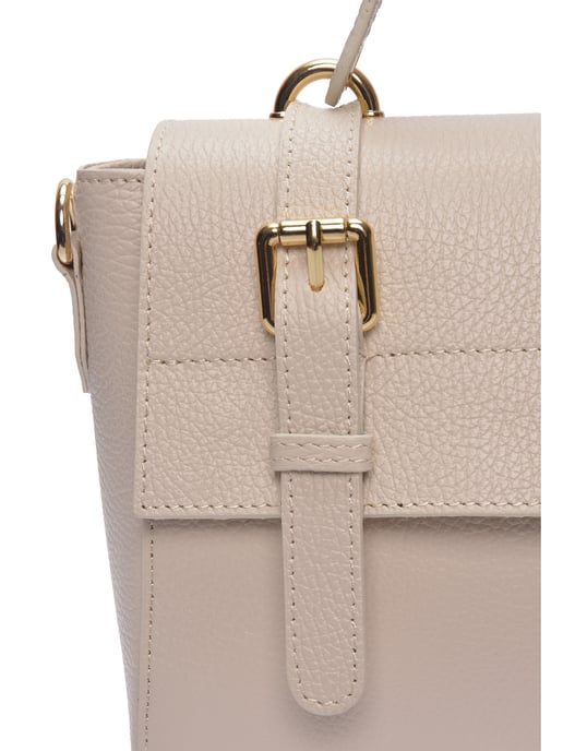 Anna Luchini Beige Rundleer Tas - Image 3