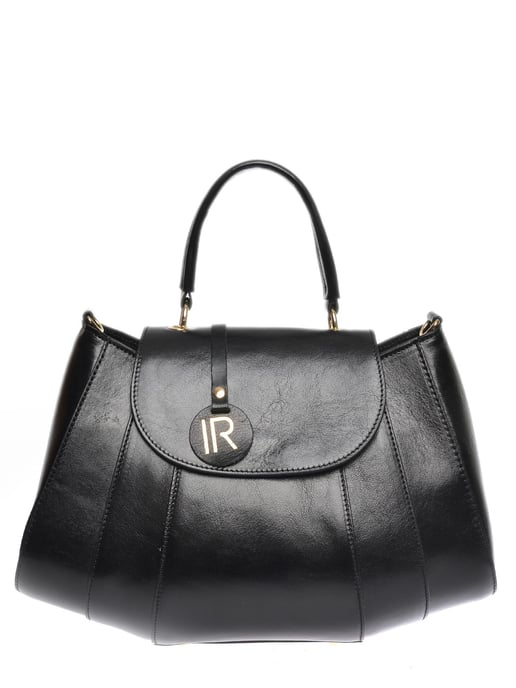 Isabella Rhea Zwart Rundleer Tas - Image 1