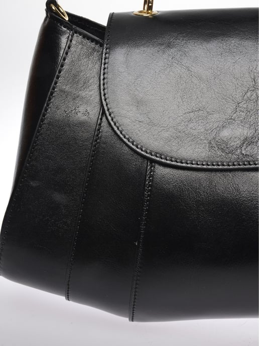 Isabella Rhea Zwart Rundleer Tas - Image 3