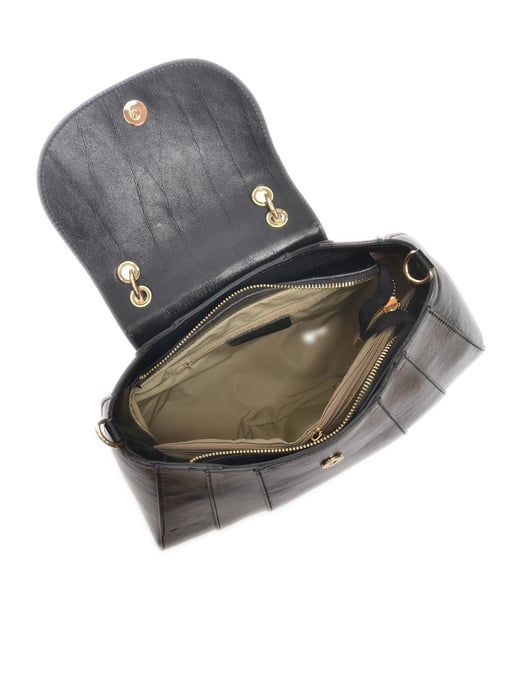 Isabella Rhea Zwart Rundleer Tas - Image 4