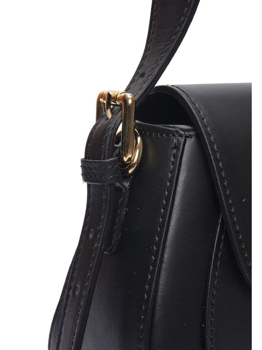 Isabella Rhea Zwart Rundleer Tas - Image 3